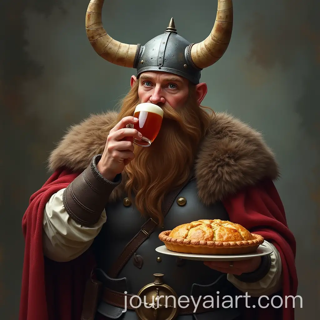 Viking-Holding-Apple-Pie-and-Drinking-Horn