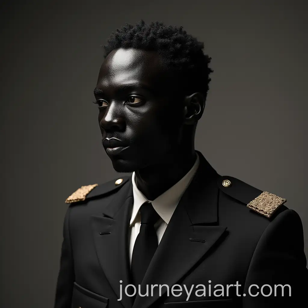 Soldier-in-Military-Suit-with-Black-Face-Paint