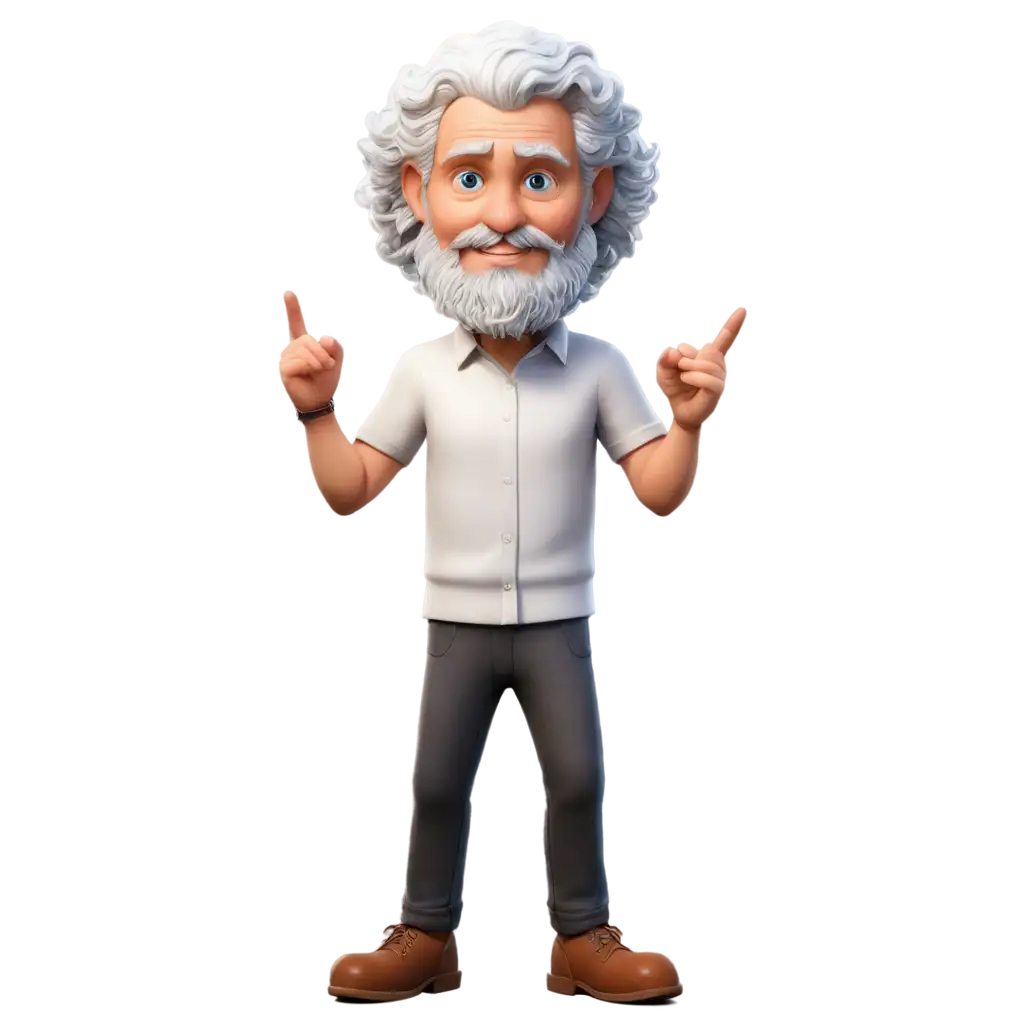 PNG-Avatar-Drawing-Cute-40YearOld-Man-with-White-Hair-Beard-and-Curly-Mustache-in-Rock-Style-Clothing