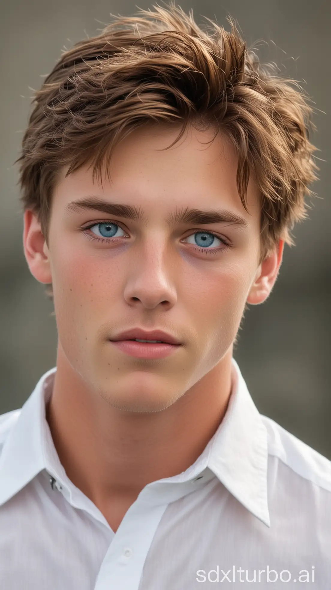 Young-Man-with-Blue-Eyes-and-Brown-Hair-Wearing-a-White-Shirt