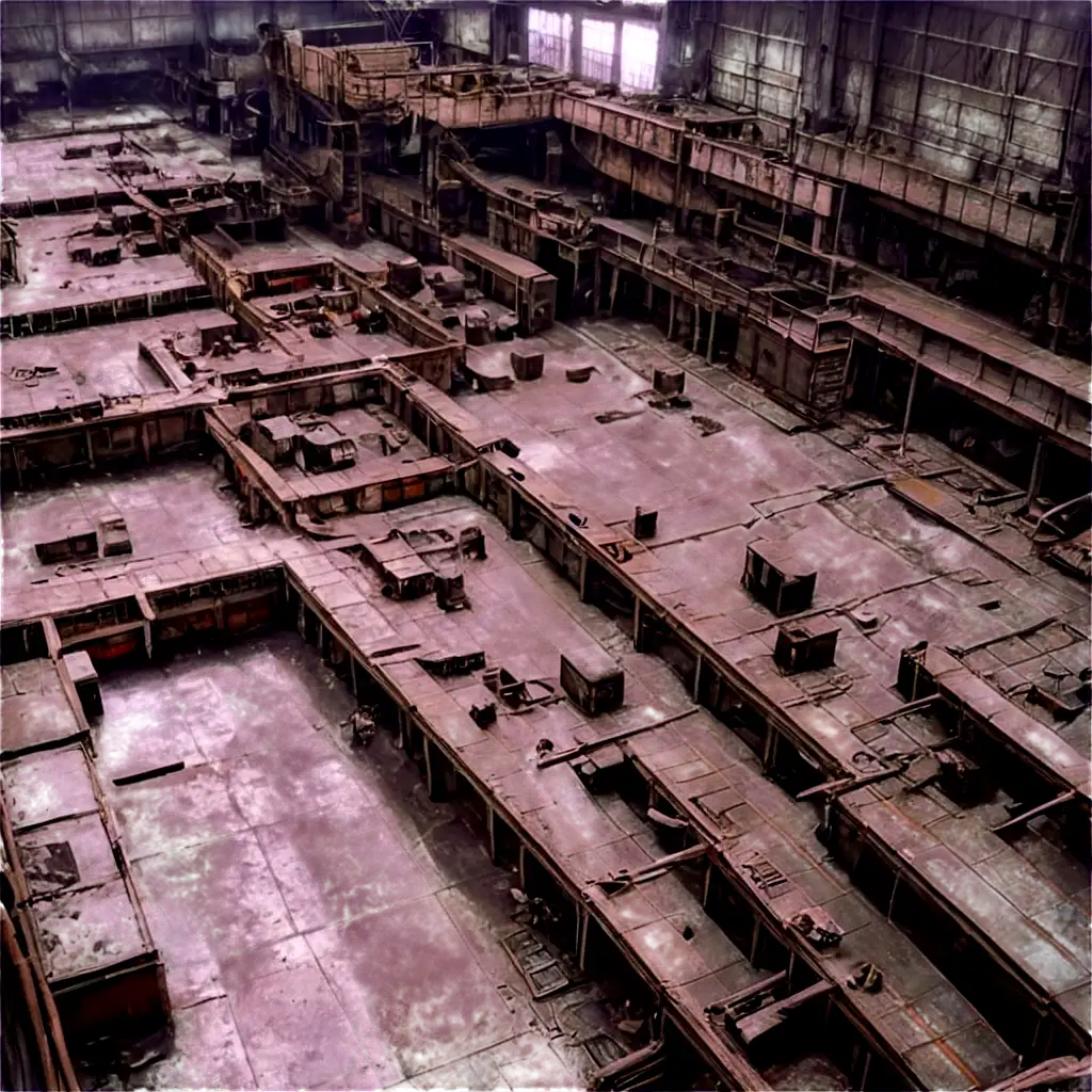 Abandoned-Factory-Floor-with-Cracked-Concrete-PNG-Ideal-for-Survival-Game-Design