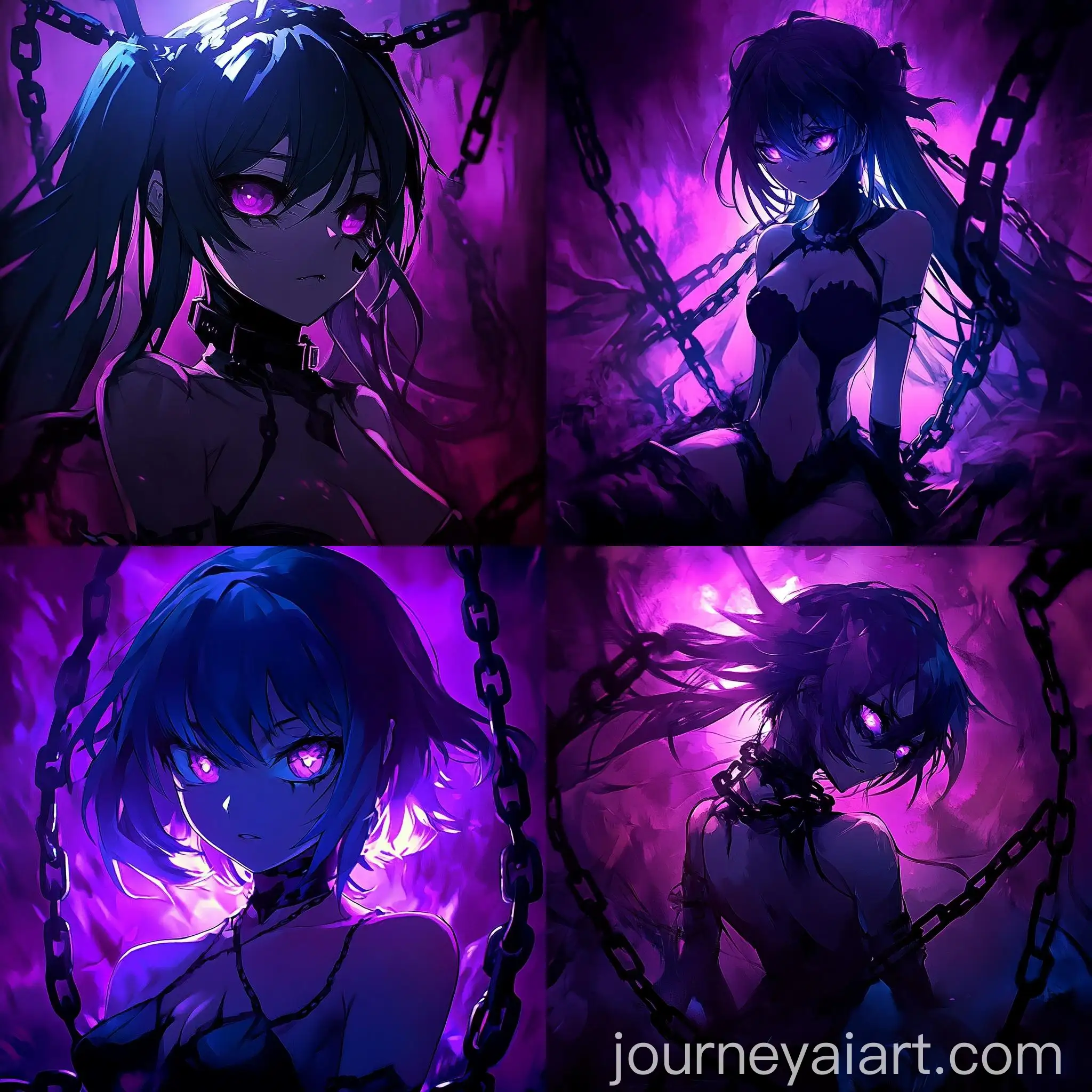 Anime-Character-in-Chains-Dark-Purple-Fantasy-Art
