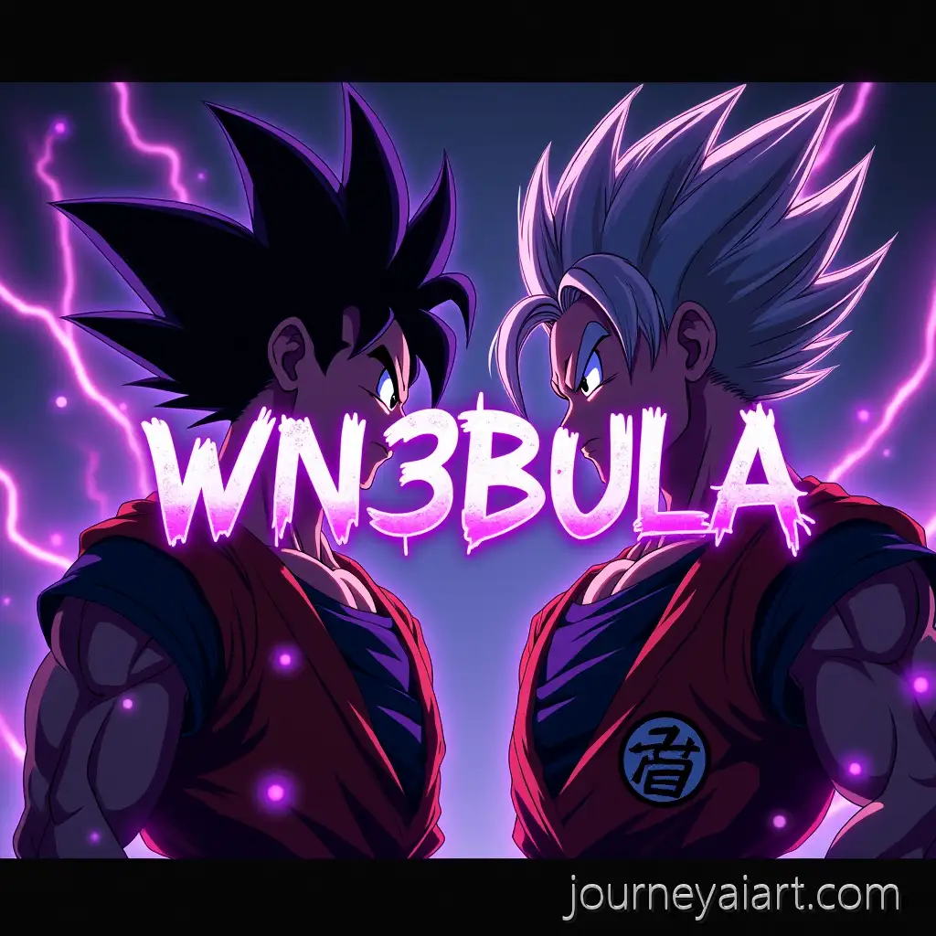Goku-Black-and-Future-Trunks-Super-Saiyan-Battle-YouTube-Banner-with-Neon-Effects