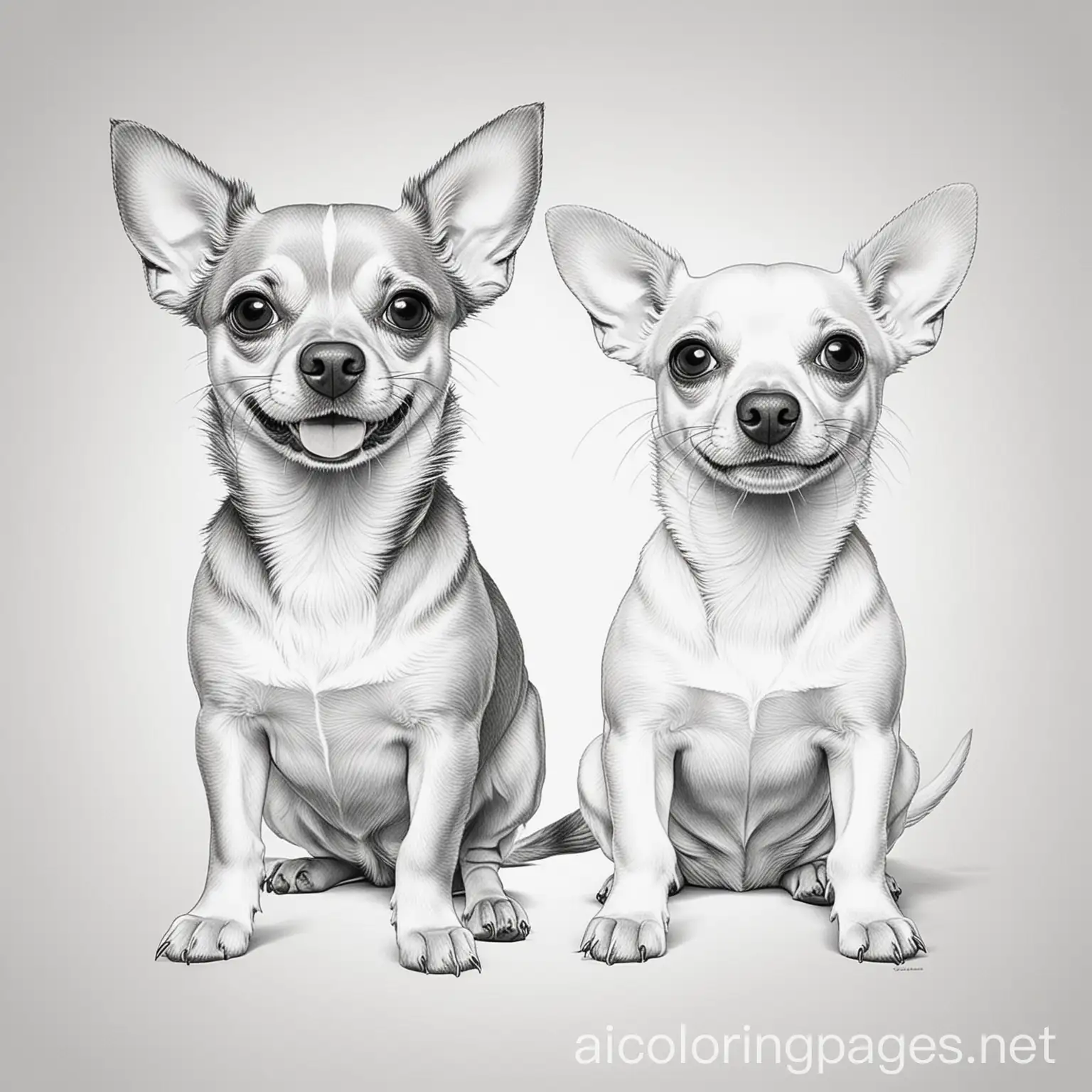 Two-Happy-Dogs-Coloring-Page-Chihuahua-and-Dachshund-Mixes