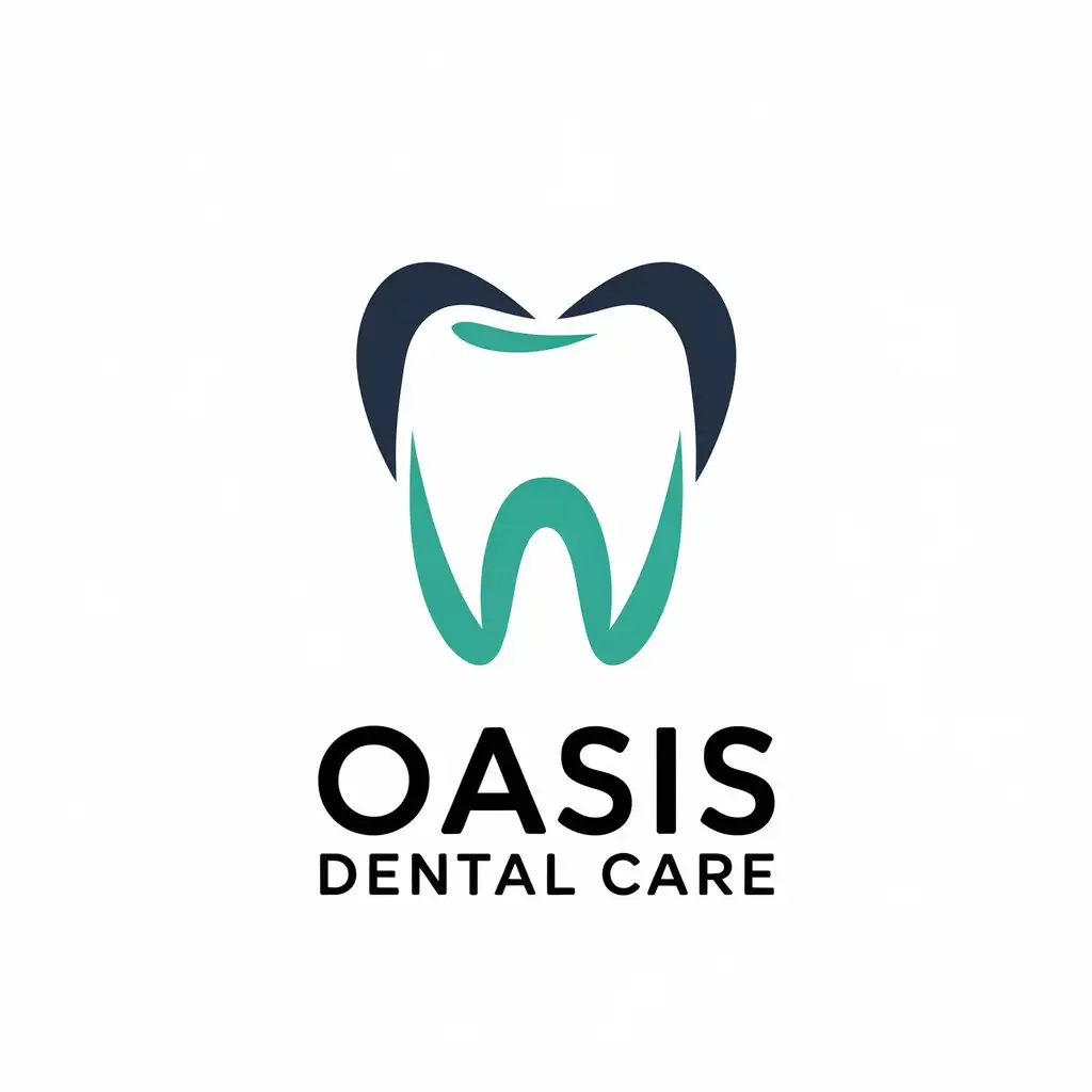 LOGO-Design-For-Oasis-Dental-Care-Text-and-Teeth-Symbol-in-Medical-Dental-Industry