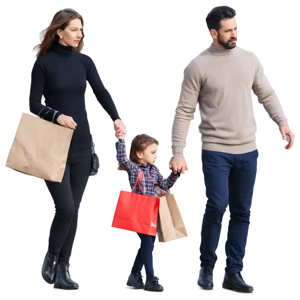 HighQuality-PNG-Image-of-a-Family-Shopping-Enhance-Your-Content-with-Clear-and-Detailed-Visuals