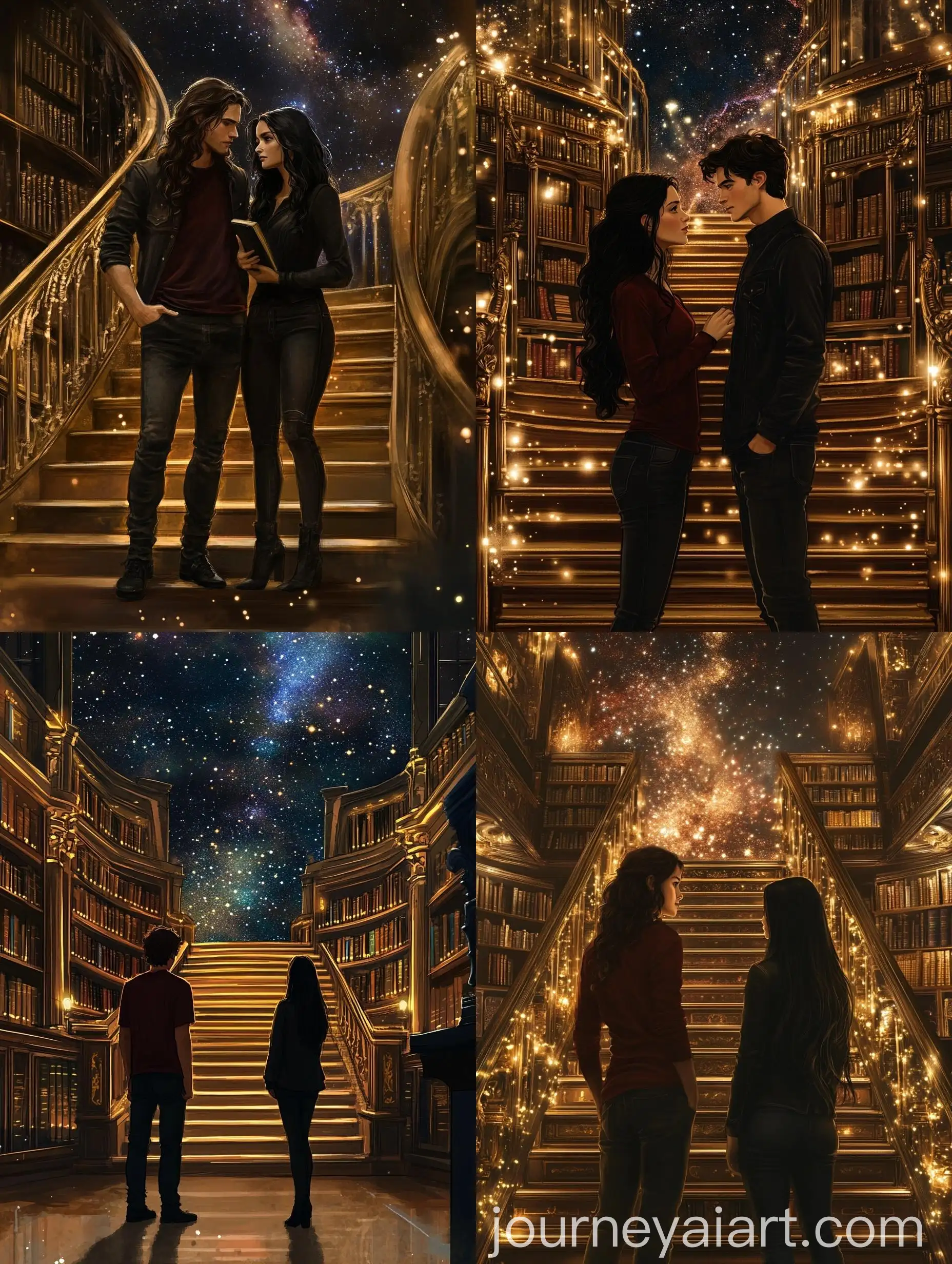 Celestial-Library-with-Golden-Stairs-and-StarFilled-Night-Sky