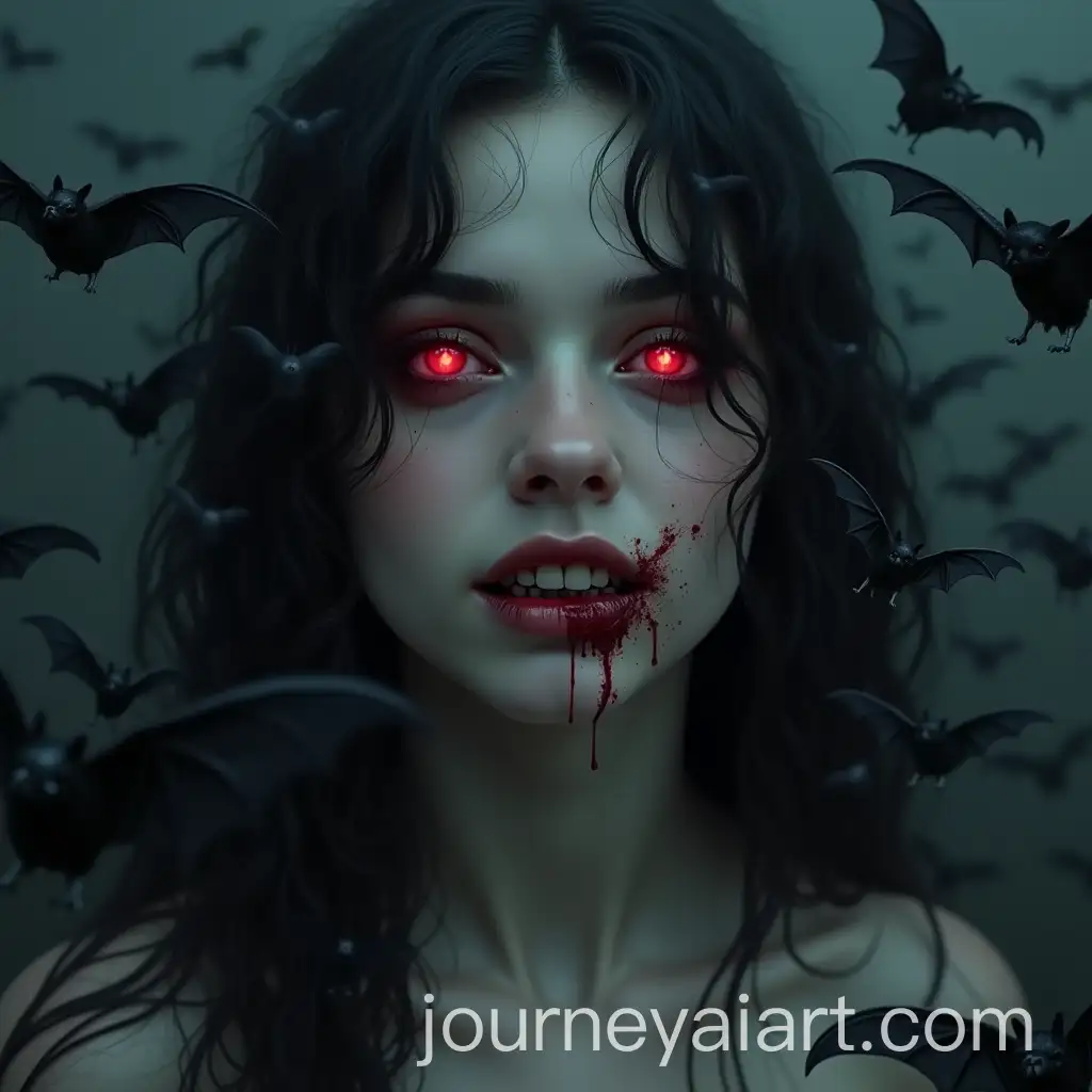 Ethereal-Vampire-Surrounded-by-Bats