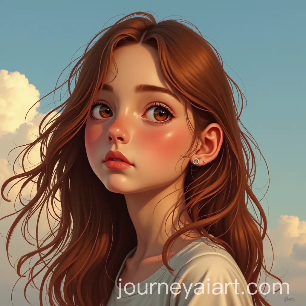 Young-Girl-with-Chestnut-Hair-Flowing-Eyes-Reflecting-Sky-AR-11-No-73489