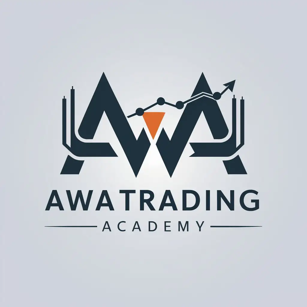 LOGO-Design-for-AwaTradingAcademy-Financethemed-Vector-with-Trading-Chart-and-Analysis