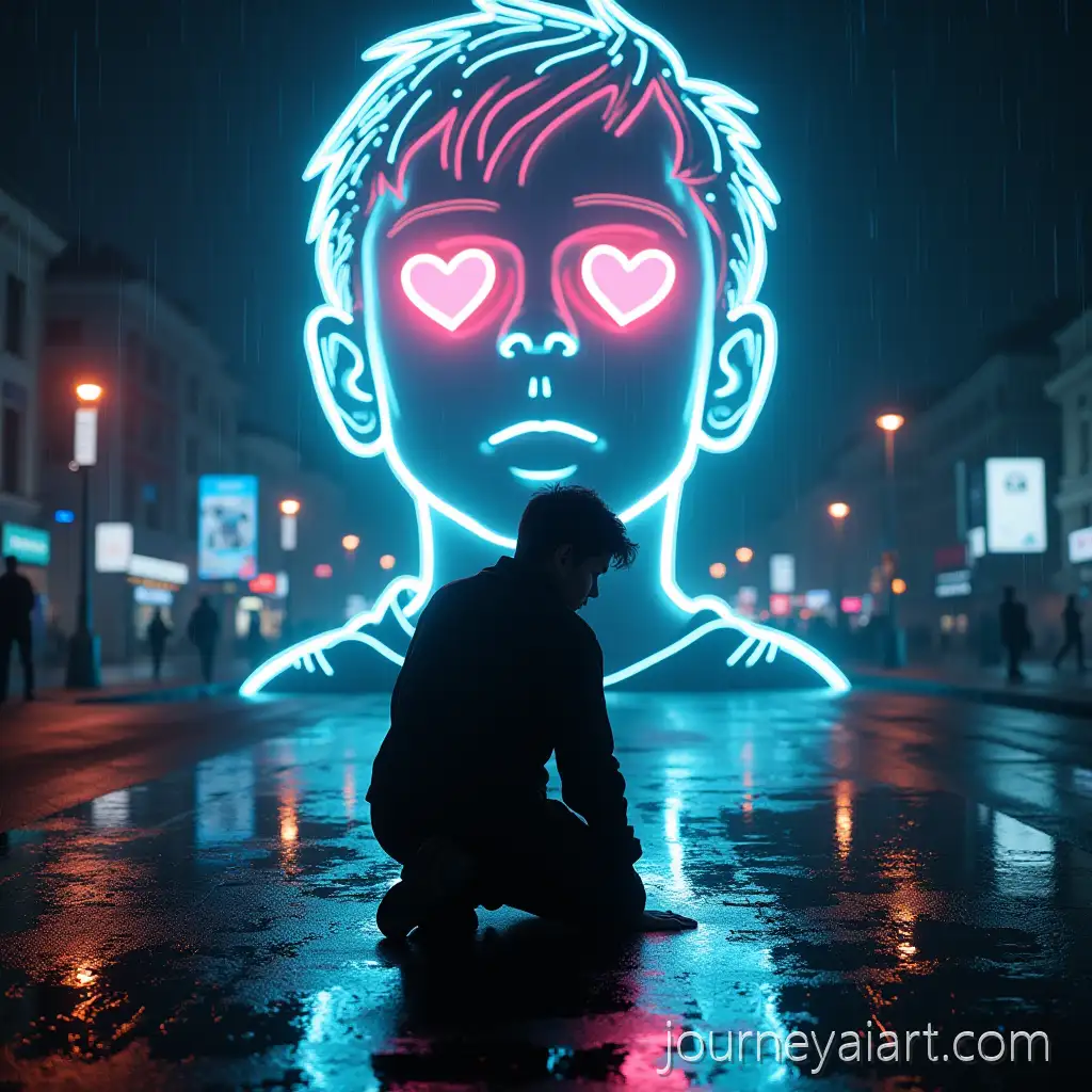 Young-DancerCyberpunk-dancer-neon-portrait-in-Cyberpunk-City-with-Neon-Holographic-Portrait-at-Night