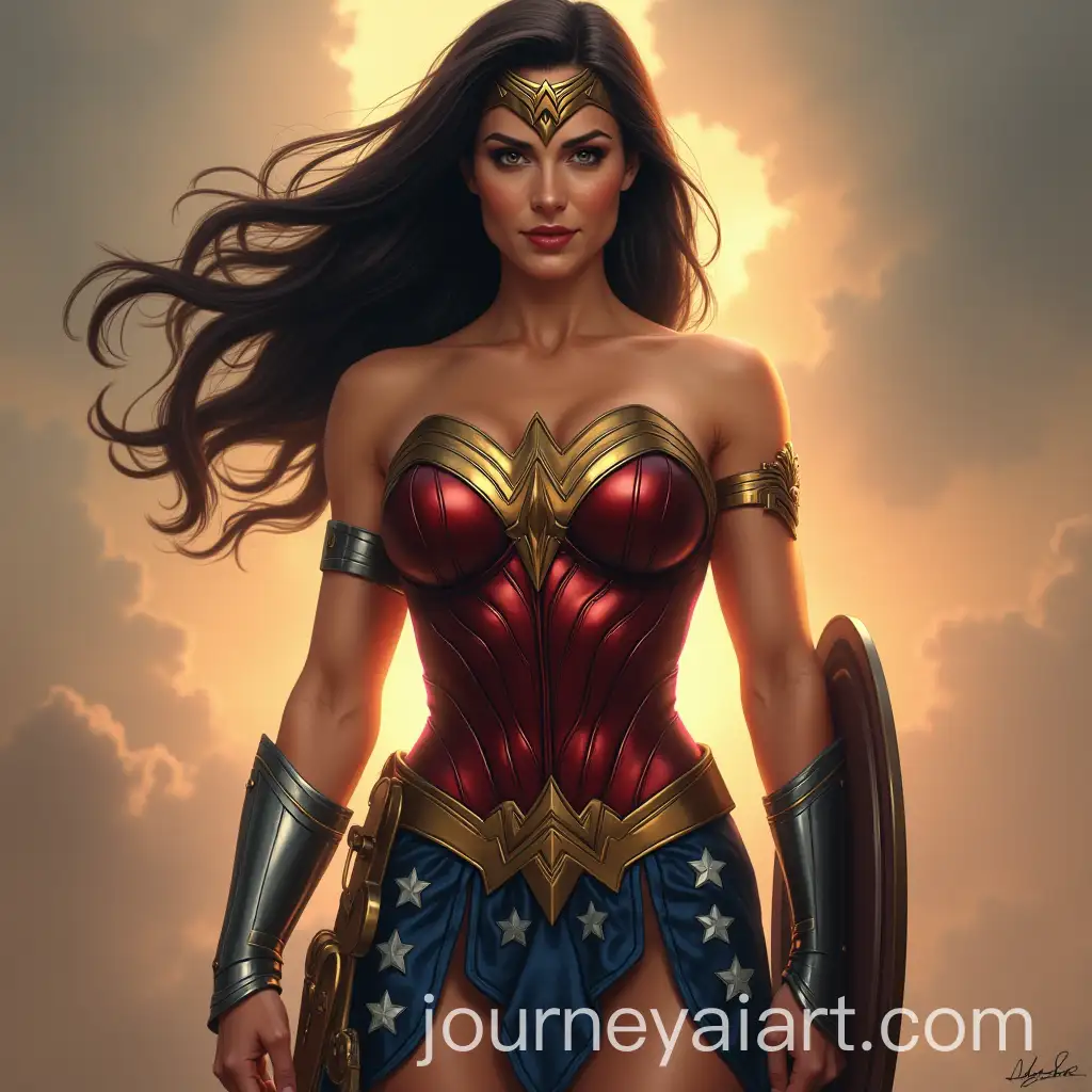 Realistic-Depiction-of-Wonder-Woman-in-Action