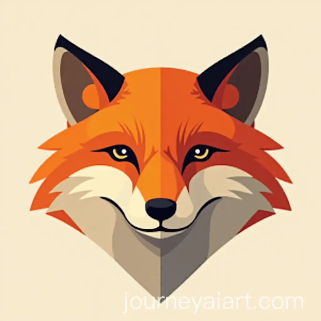 Abstract-Fox-Head-Logo-Design