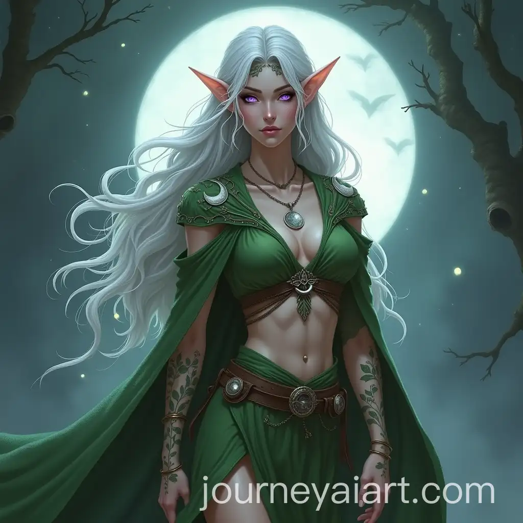 AI-Image-Prompt-ExpansionElegant-Female-Elf-Druid-in-Mystical-Moonlight-with-Silver-Crescent-Moon-Necklace-and-Intricate-Leaf-Tattoos