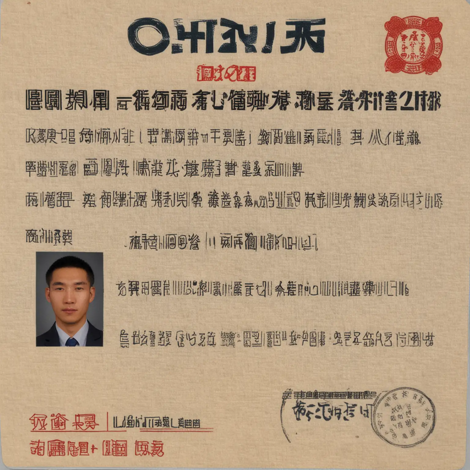 photos of modern real business license photos in China