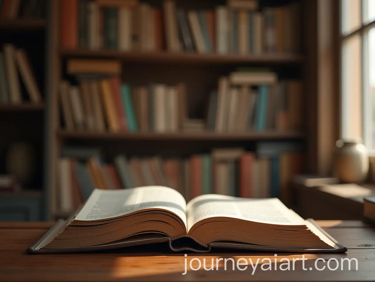 Literary-Friends-Gathered-in-a-Cozy-BookLaden-Space