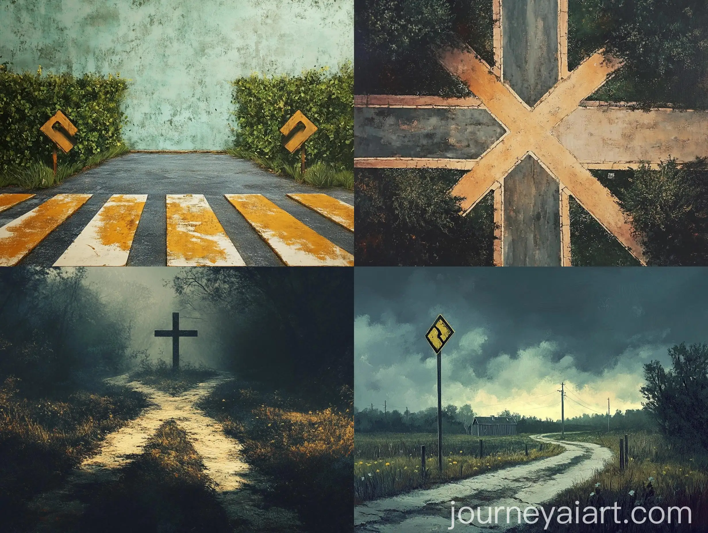 Busy-Crossroad-Intersection-in-Urban-Setting