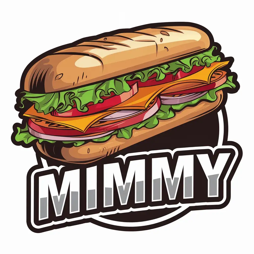 LOGO Design for Mimmys Tasty Sandwich Emblem with a Modern Twist for the Restaurant Industry