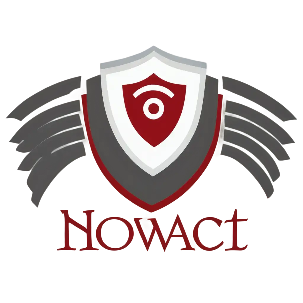 Design a modern and professional logo for a technology-driven academic platform The logo should reflect trust, innovation, digital transformation, and education. Incorporate subtle elements such as a certificate icon, check mark, shield, book, or digital pixel motifs to symbolize certification, security, and learning. The color scheme should include a mix of white and centered dark red