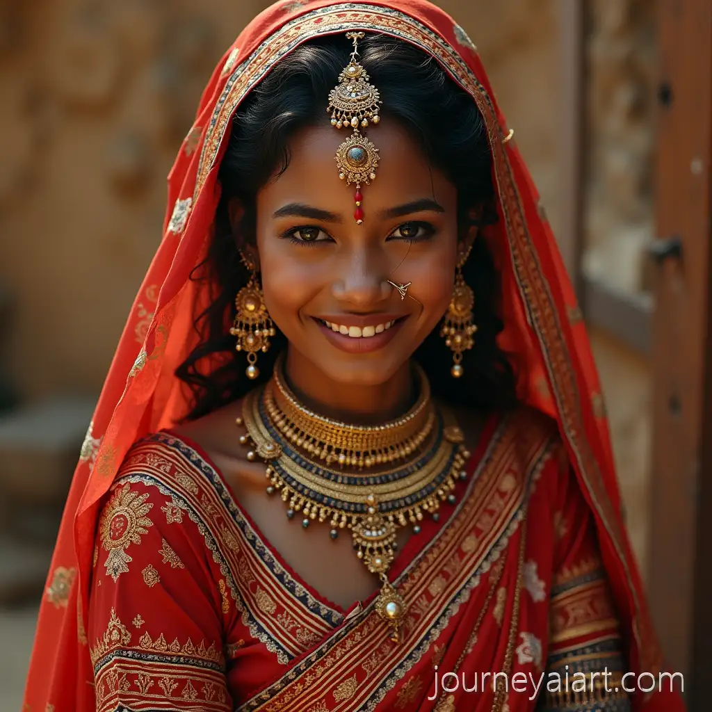 Indian-Goddess-Ambee-Maa-in-Traditional-Attire-with-Divine-Aura