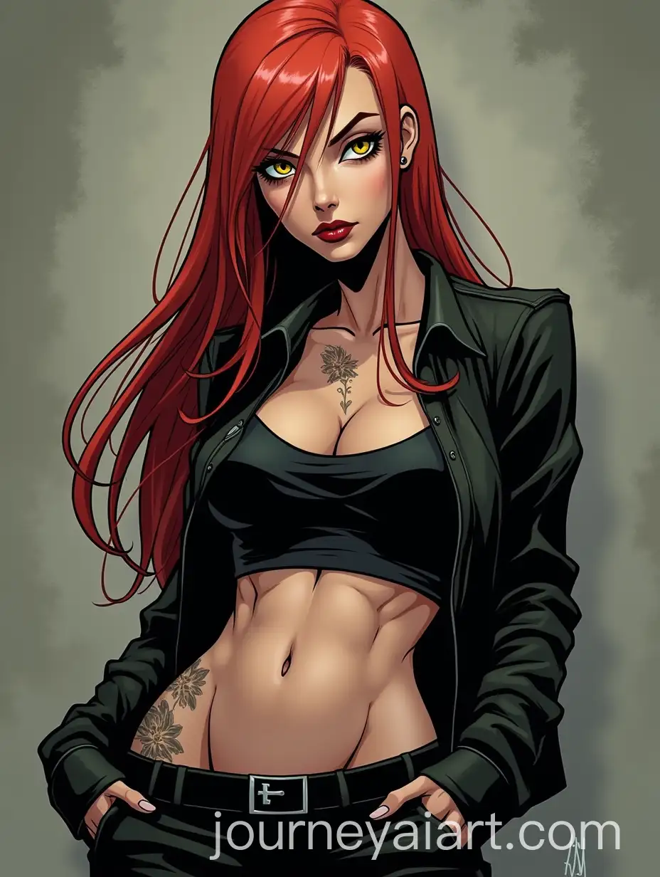 Dynamic-DC-Comic-Villainess-with-Striking-Features