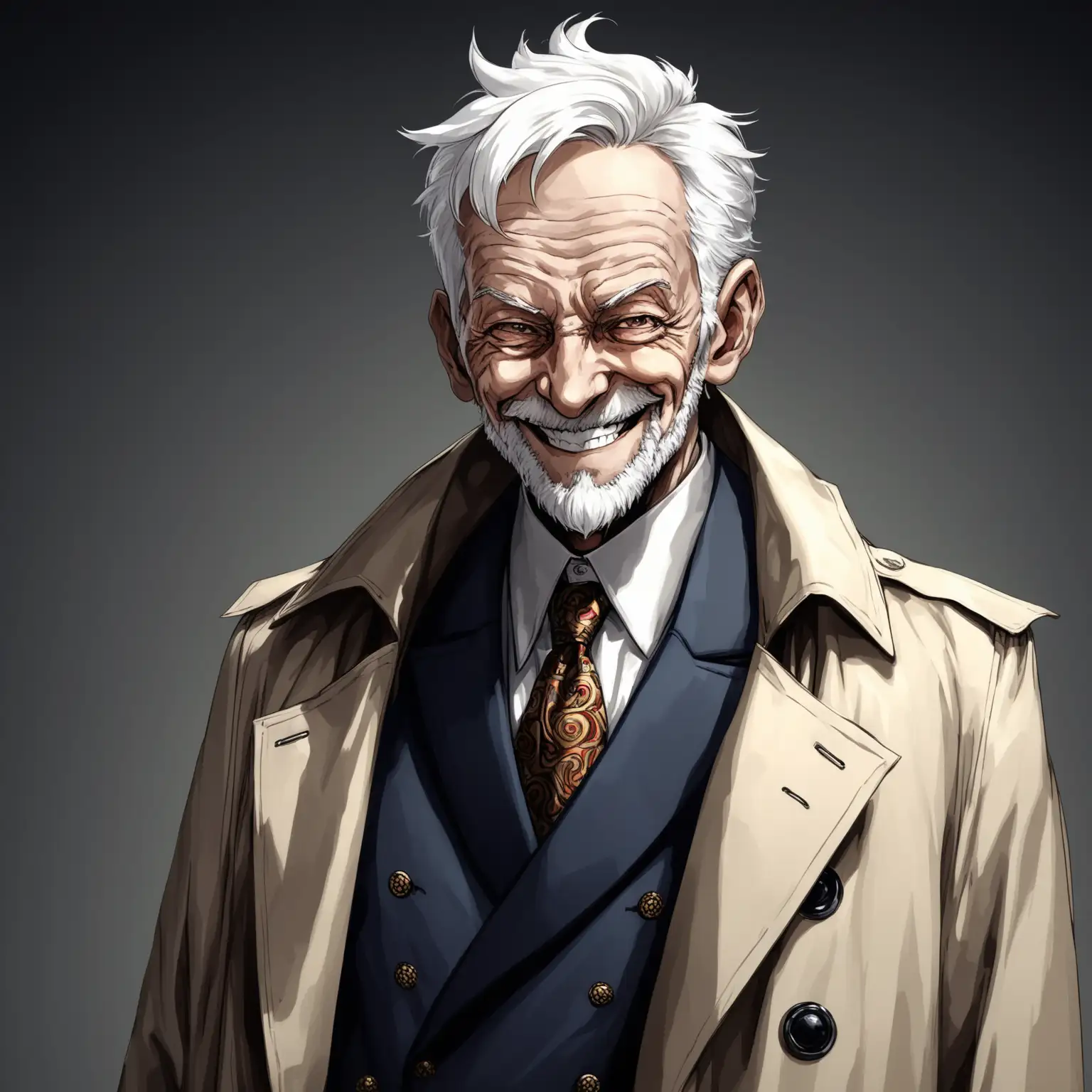 Eccentric-Old-Man-in-Fancy-Suit-with-Maniacal-Smile-and-Trench-Coat