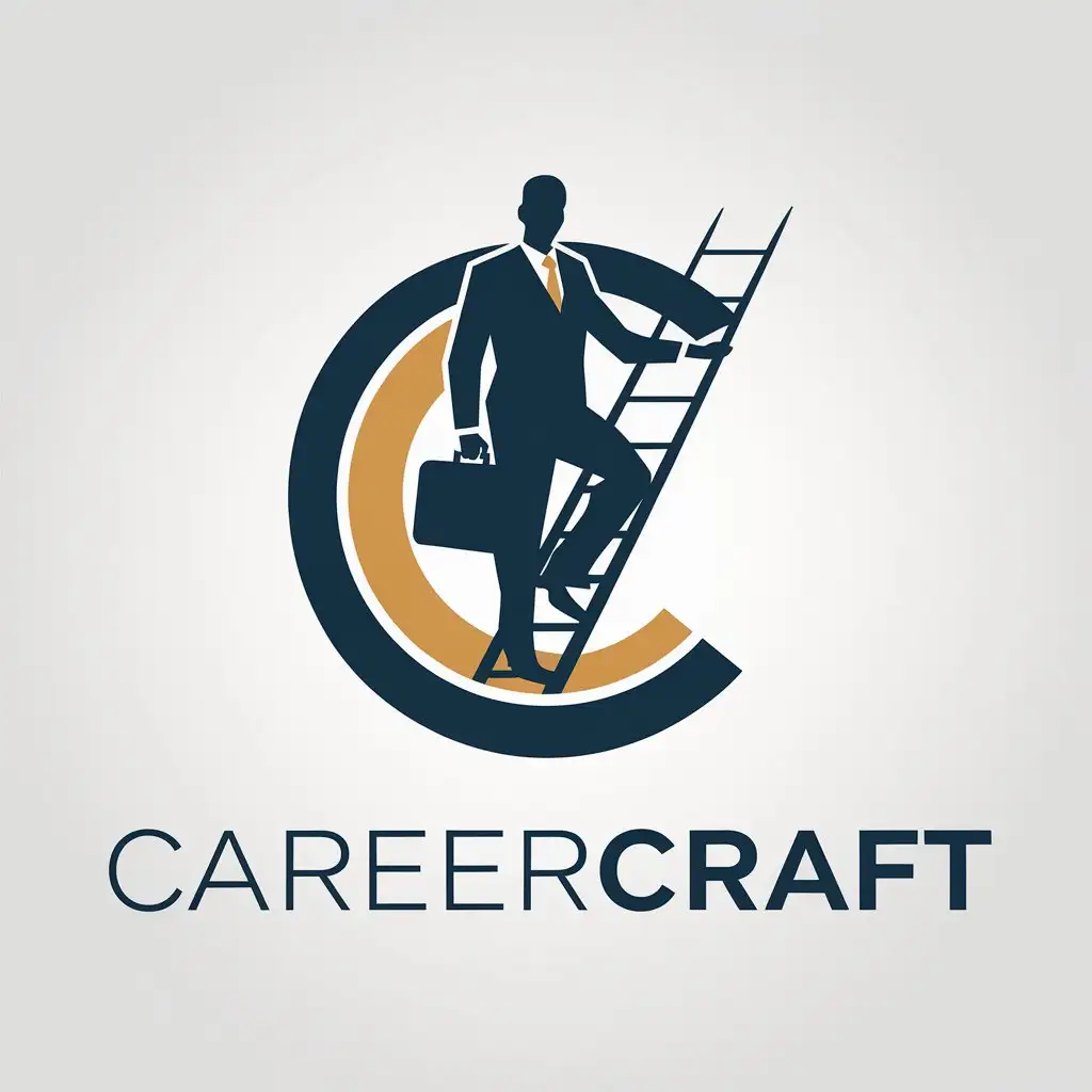 LOGO Design for CareerCraft Executive Style with Clear Background and Moderate Complexity