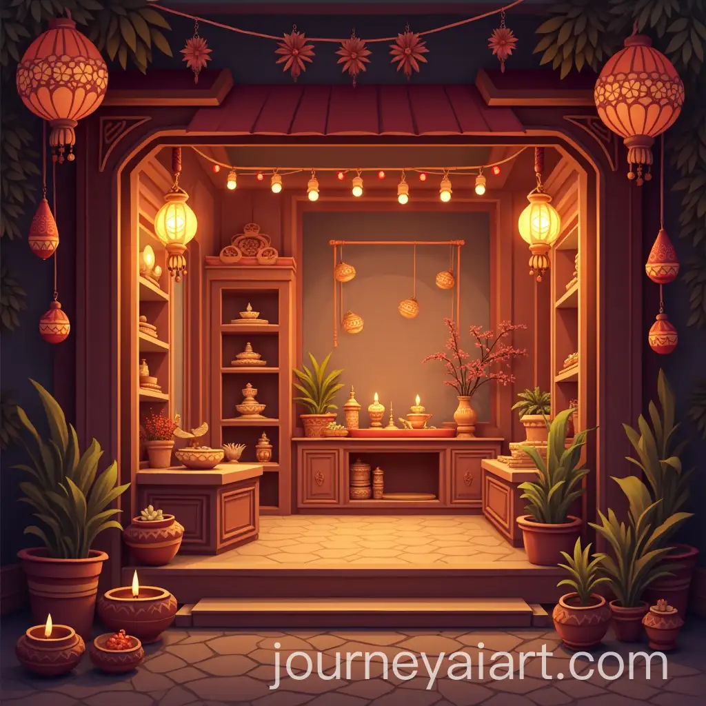 Celebrating-Diwali-at-Janki-Developers-Shop-with-Festive-Decorations-and-Joyful-Atmosphere