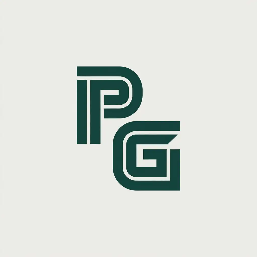 LOGO Design for P G Vector Logo with Clear Background for Finance Industry