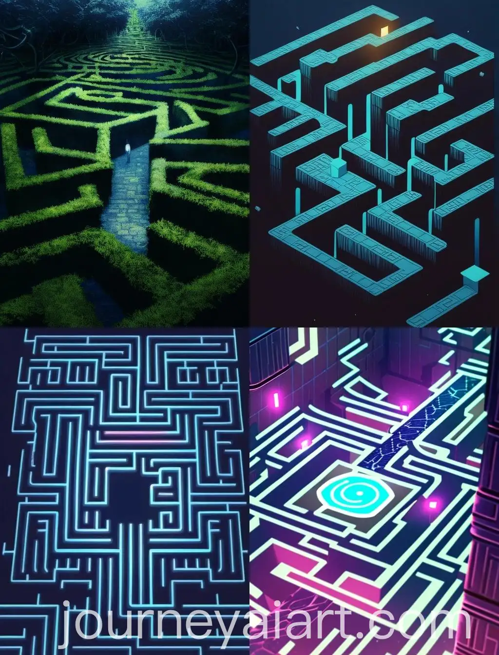 Algorithmically-Generated-Maze-with-Natural-Aesthetic