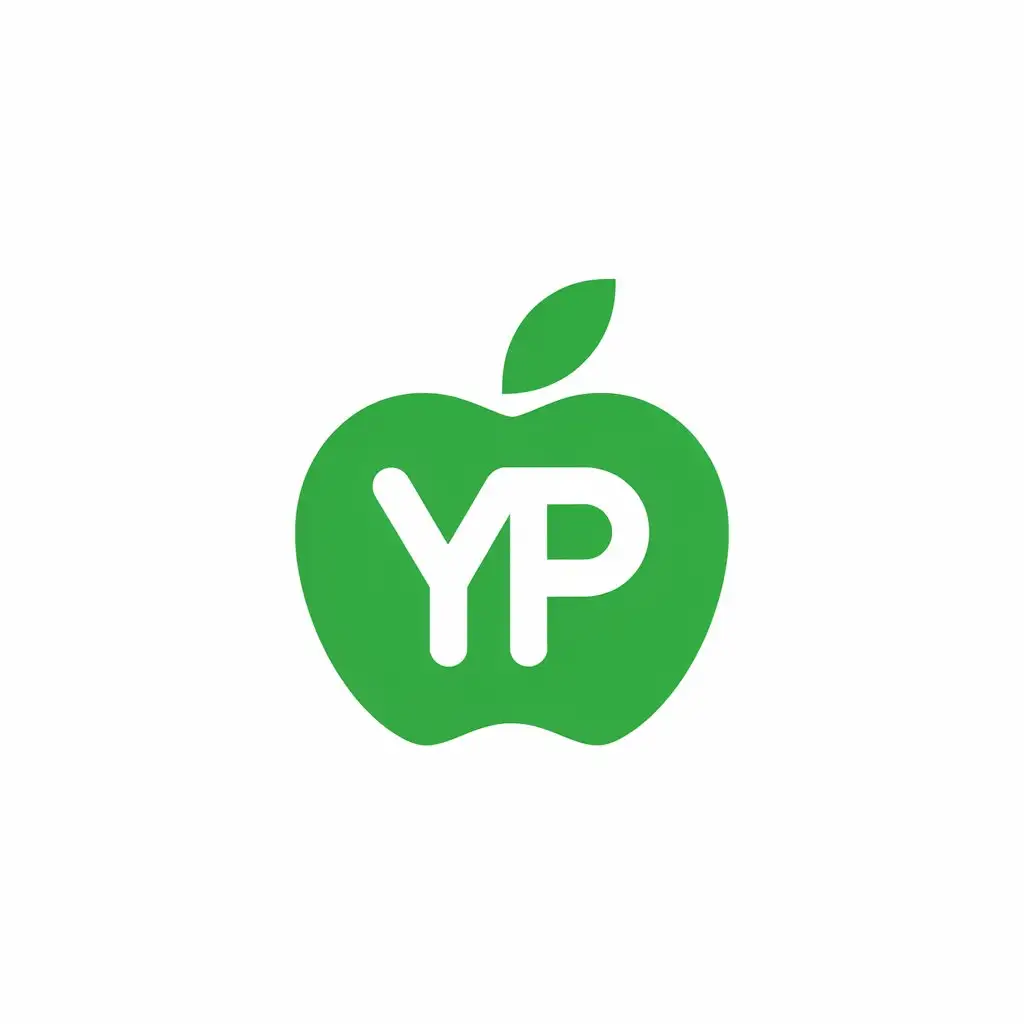 LOGO-Design-For-YP-Vector-Design-with-Apple-Symbol-for-Internet-Industry