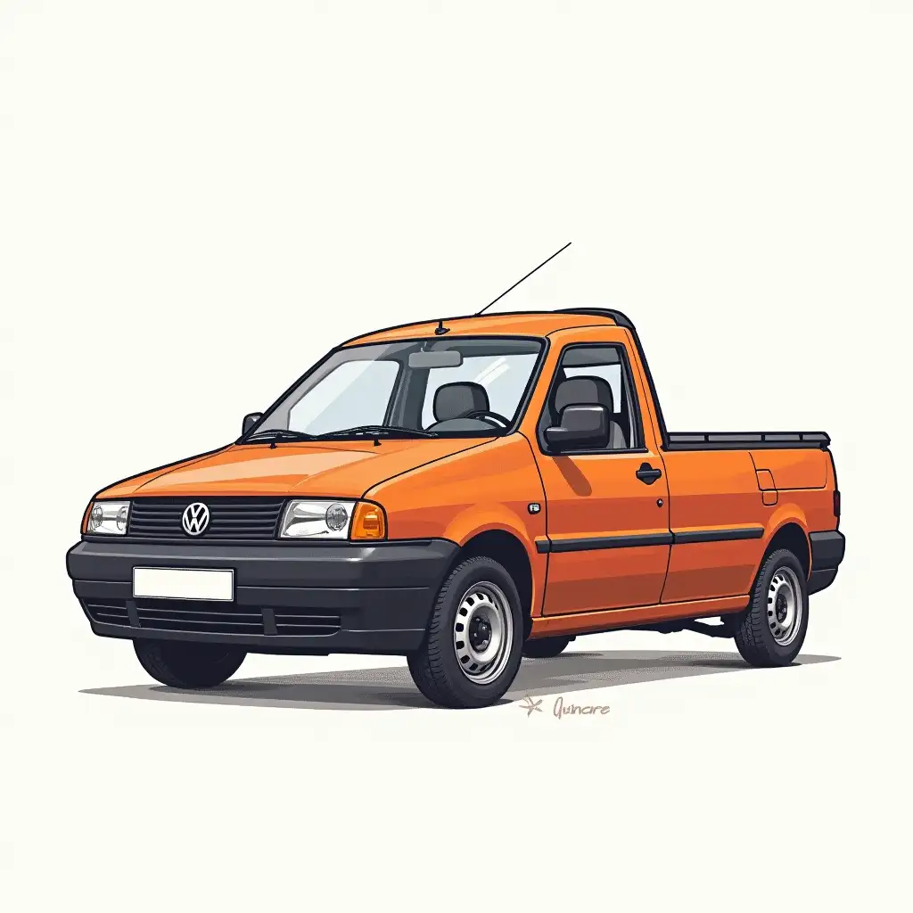 Classic-Volkswagen-Caddy-II-Car-Drawing-in-Detailed-Style