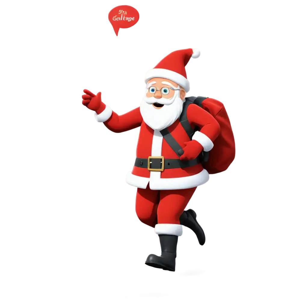 PNG-Image-of-Santa-Going-to-College-A-Fun-and-Festive-Holiday-Illustration