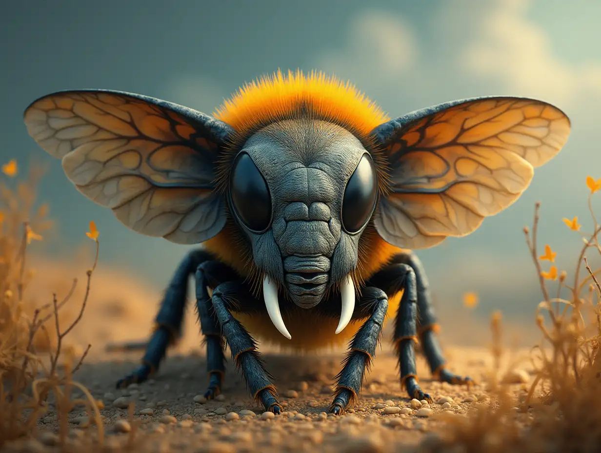 Create a Surreal World Bee with Elephant Head