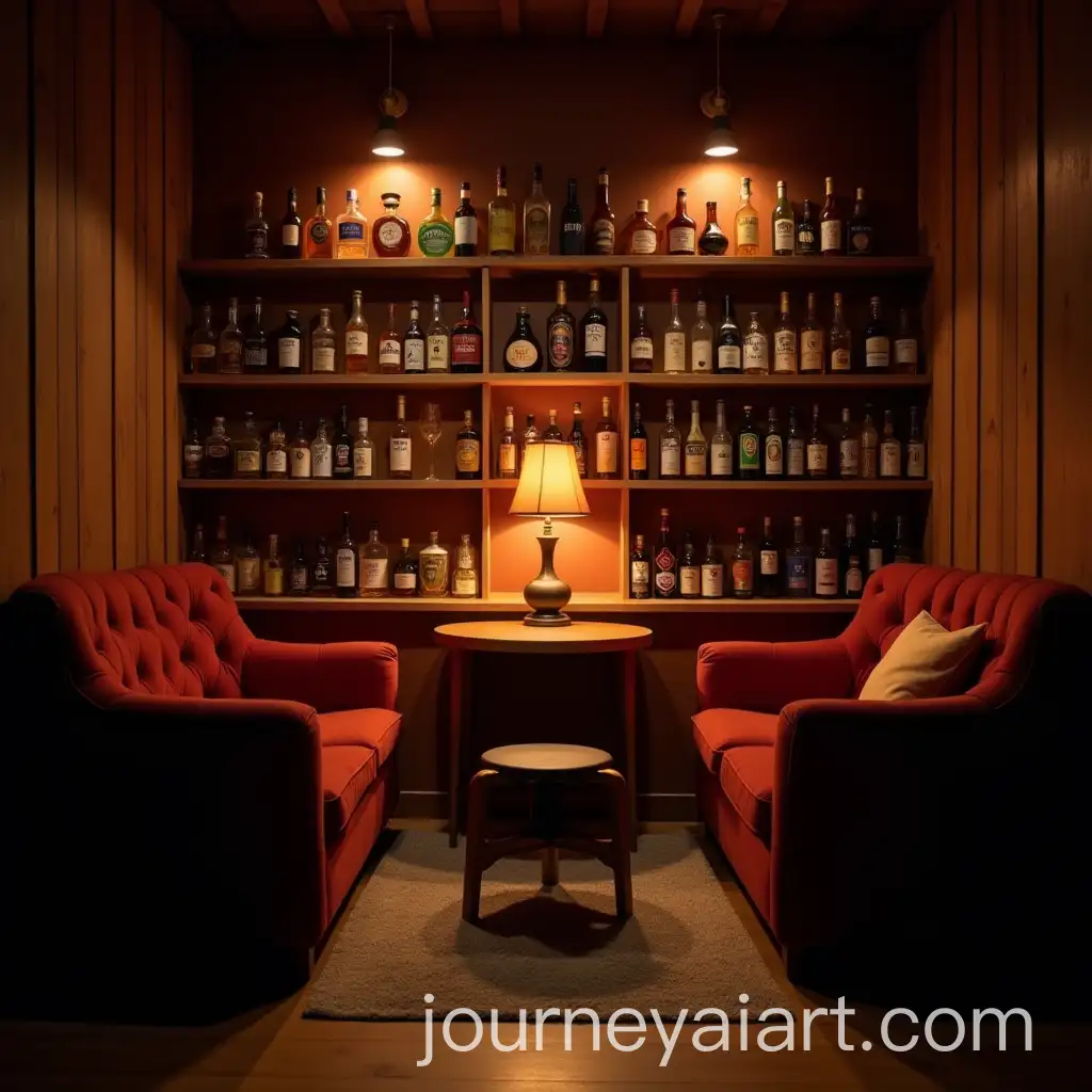 Cozy-Small-Podcast-Room-with-Chairs-Table-and-TikTok-Lighting