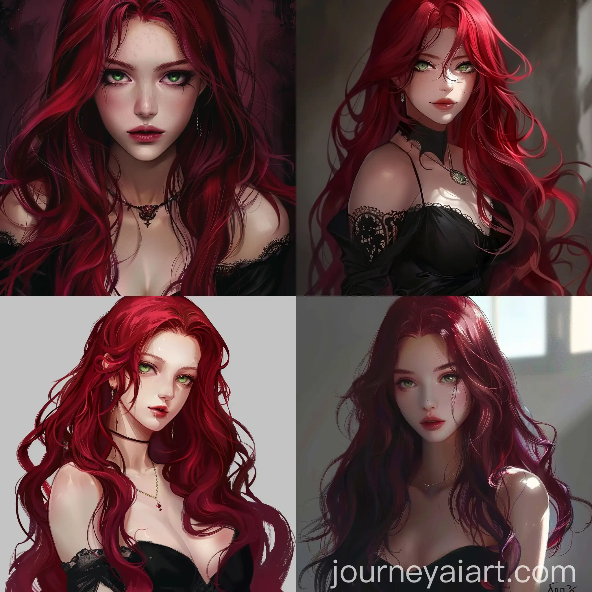 Elegant-Vampire-Woman-with-Long-Burgundy-Hair-in-Anime-Style