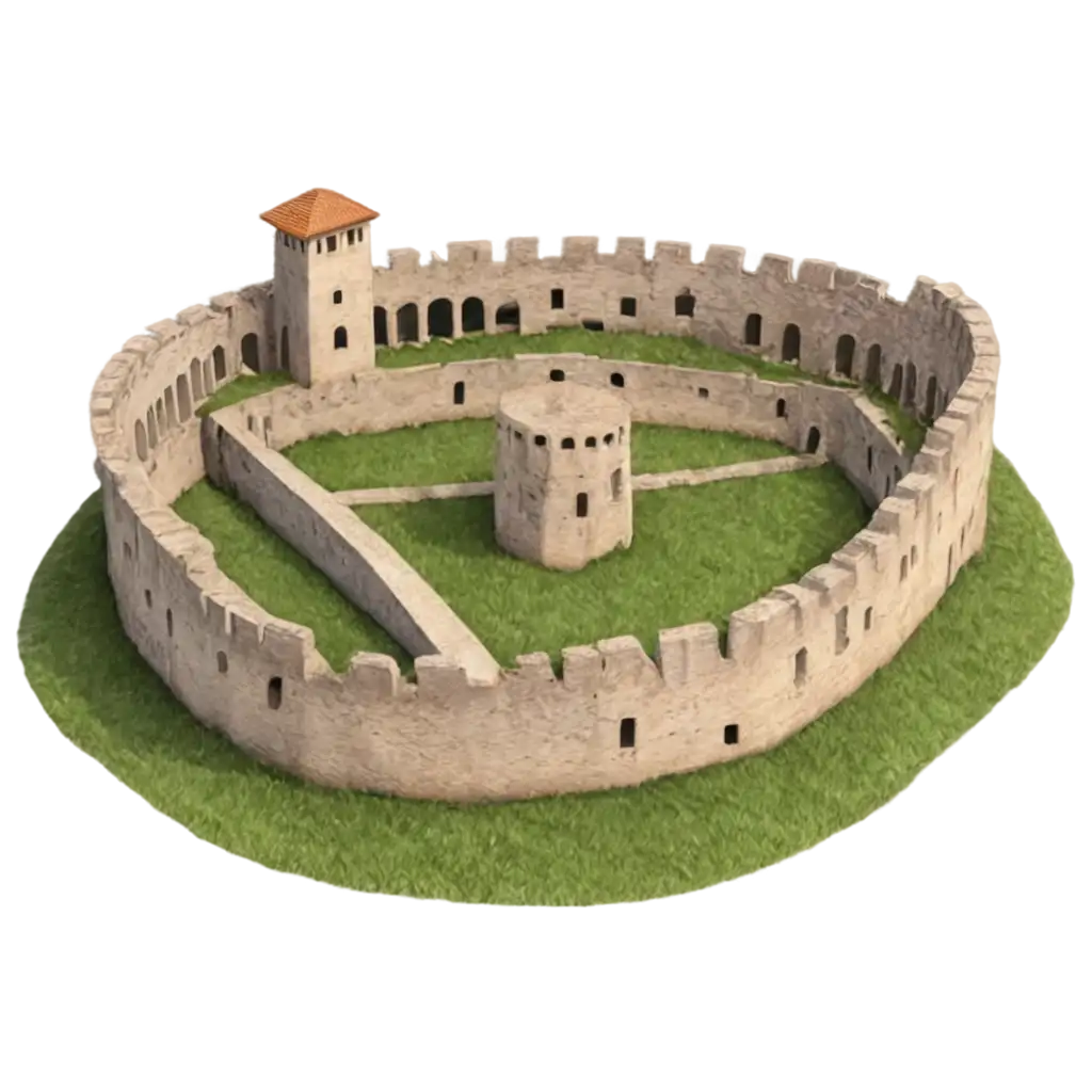 Stylish-Transparent-PNG-Marker-of-Roman-Fortress-Territory-Enhancing-Historical-Visualization