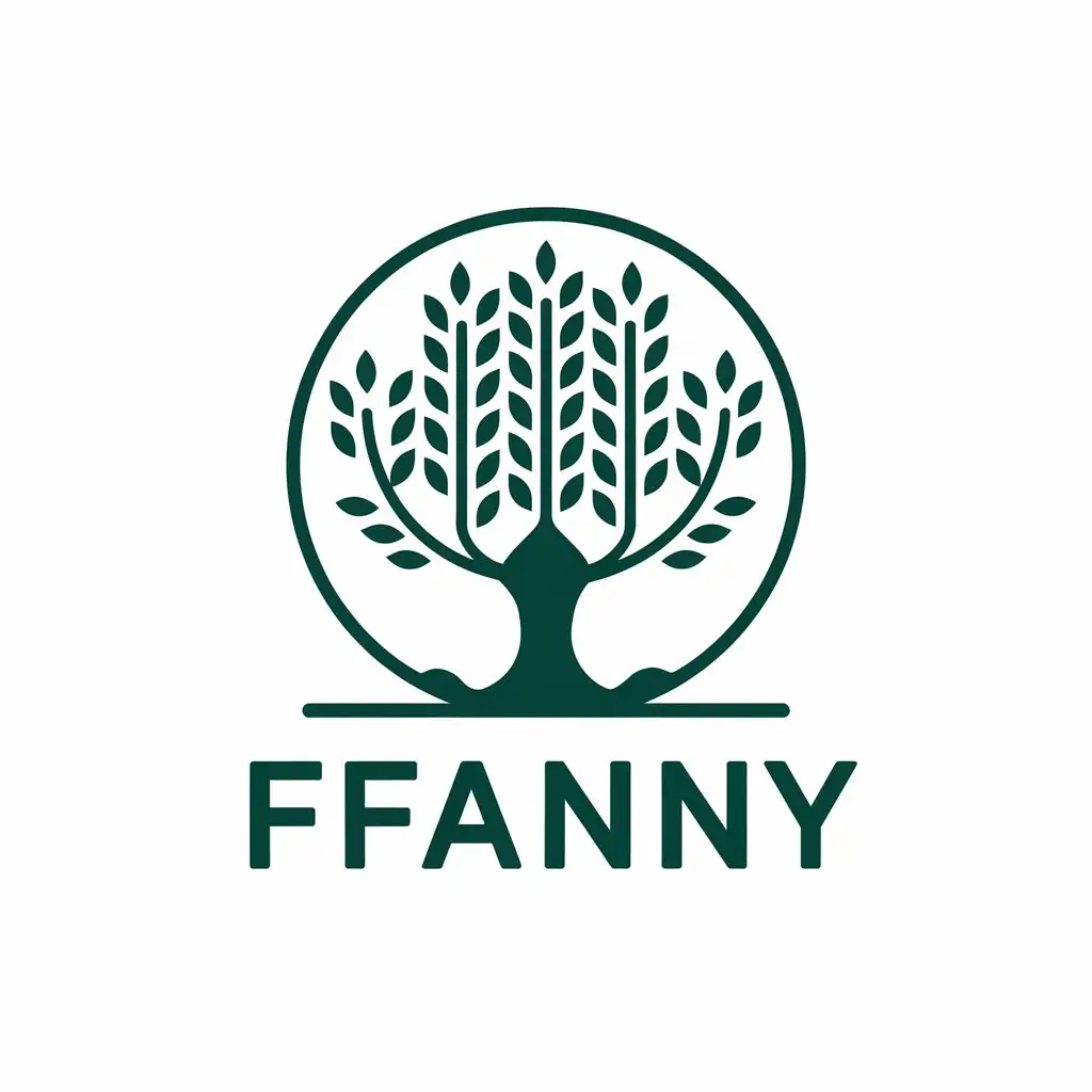 LOGO-Design-for-FFANNY-Artifixcial-Tree-Symbol-with-Retail-Aesthetics