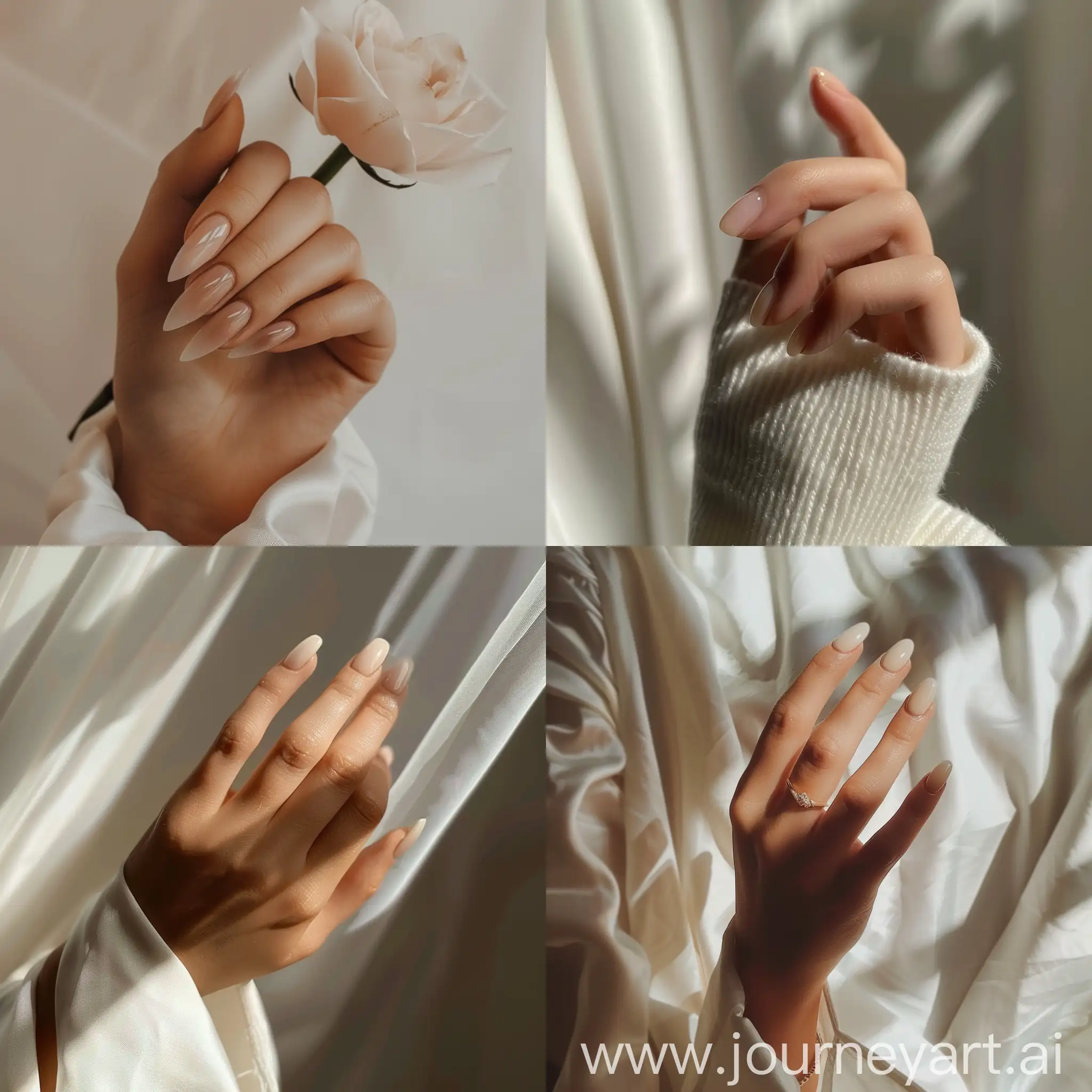 Feminine-Hand-with-Perfectly-Manicured-Nails