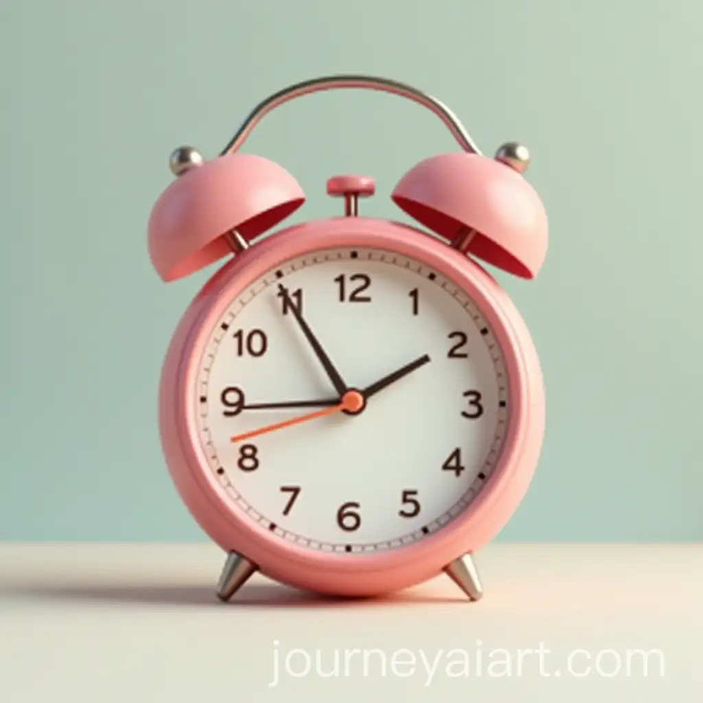 Modern-3D-CartoonStyle-Bedside-Alarm-Clock-with-Minimalistic-Design