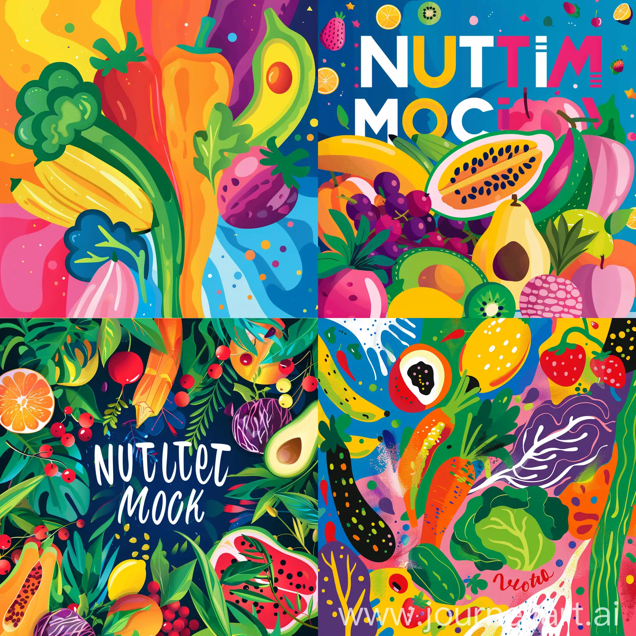 Colorful-Poster-for-Nutrition-Month-Celebration-with-Vibrant-Background