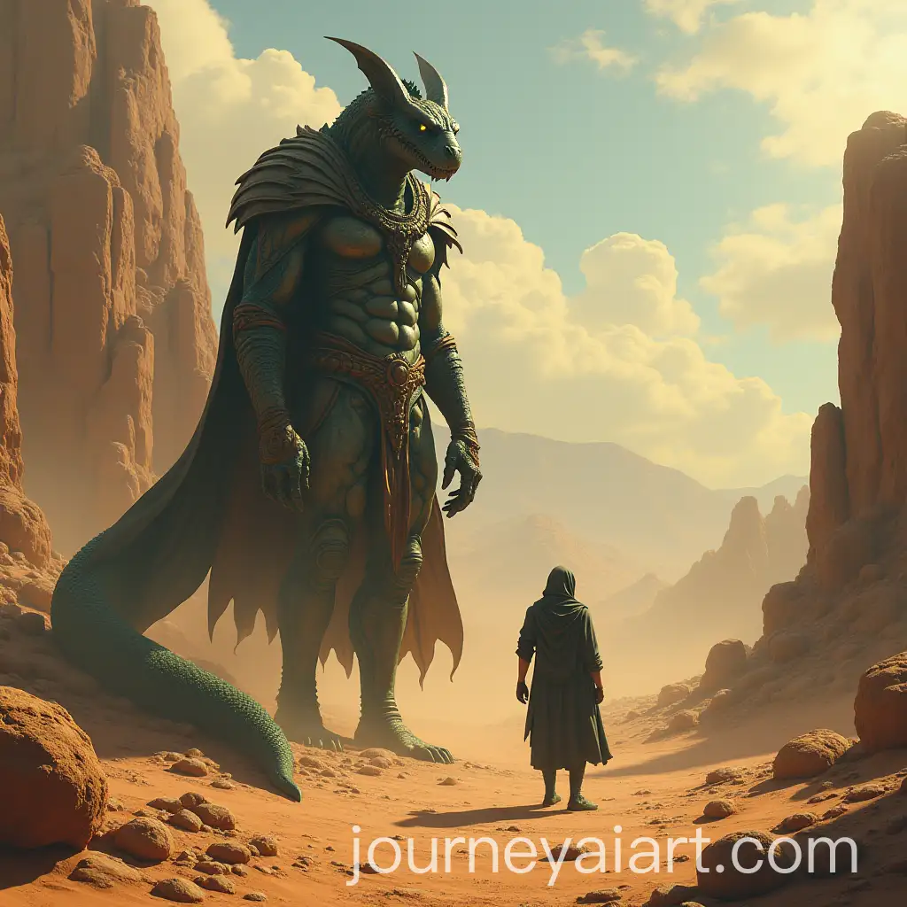 Epic-Hybrid-Titan-of-Snake-and-Human-in-Desert-City