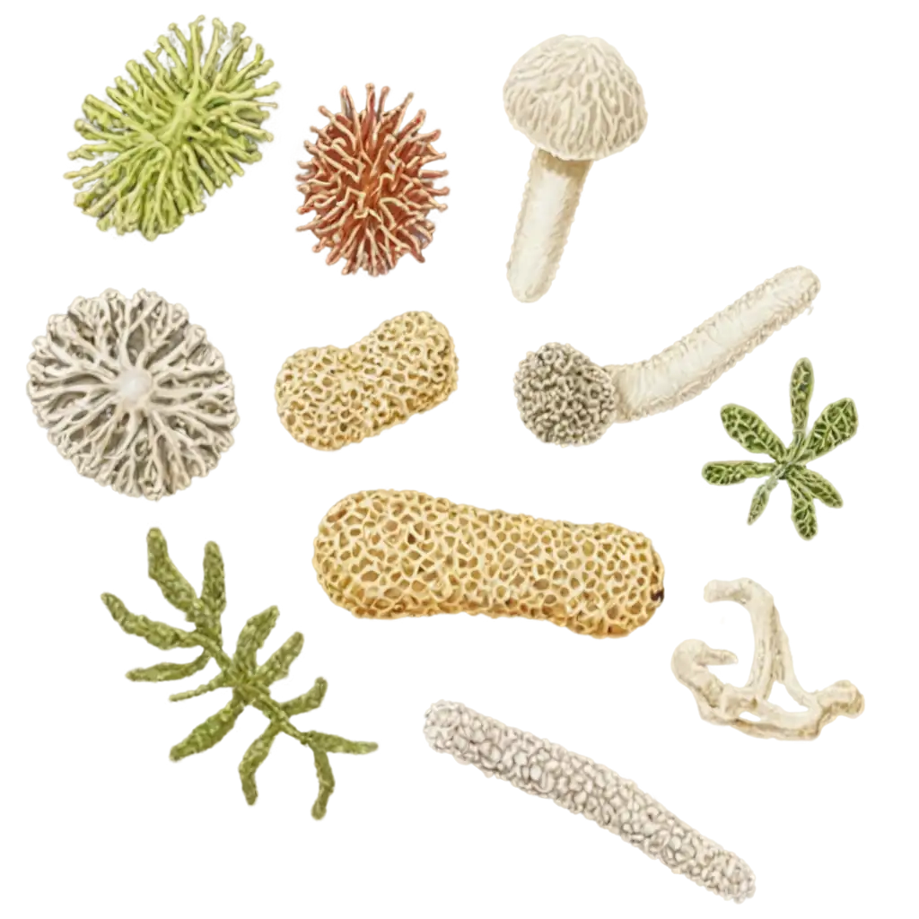 Bacteria-and-Fungi-PNG-Image-for-Scientific-and-Educational-Use