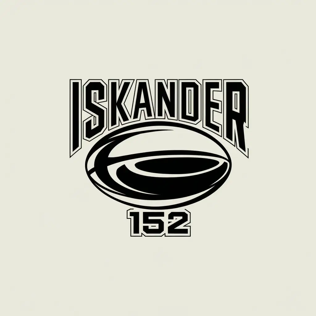 LOGO Design for Iskander 152 Modern Fort and Rugby Theme in Vector Style