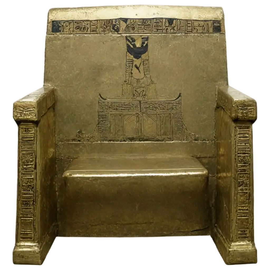 Empty-Egyptian-Throne-PNG-Image-Symbolic-Representation-of-Ancient-Royalty