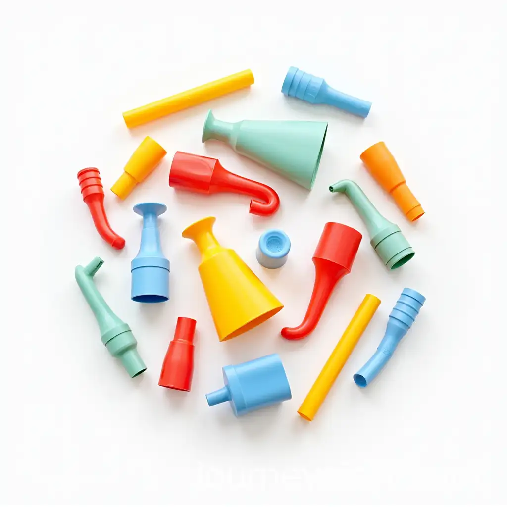 Collection-of-Random-Plastic-Objects-on-White-Background