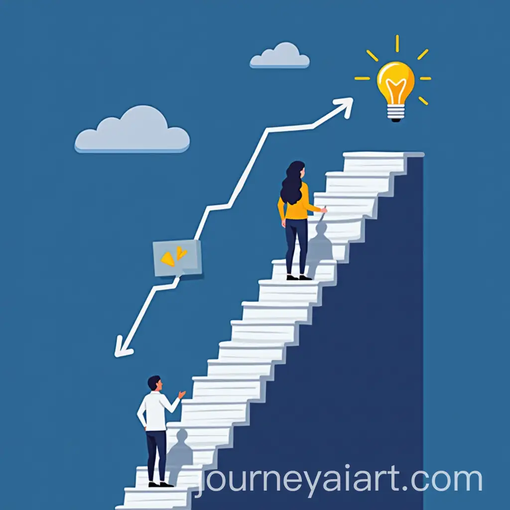 Symbolic-Representation-of-Progress-and-Strategy-with-Roadmap-and-Growth-Icons