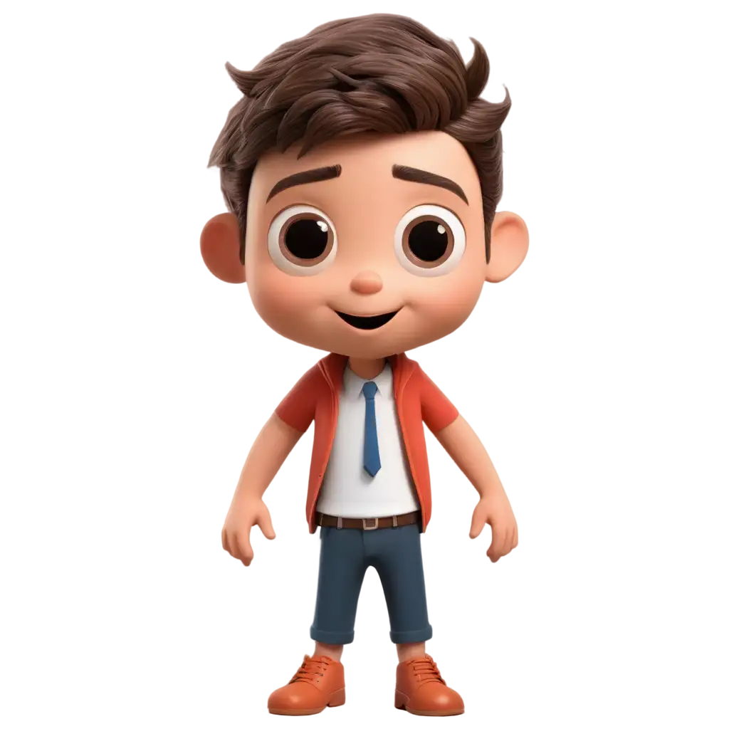 Cartoon charactor graphic design working and