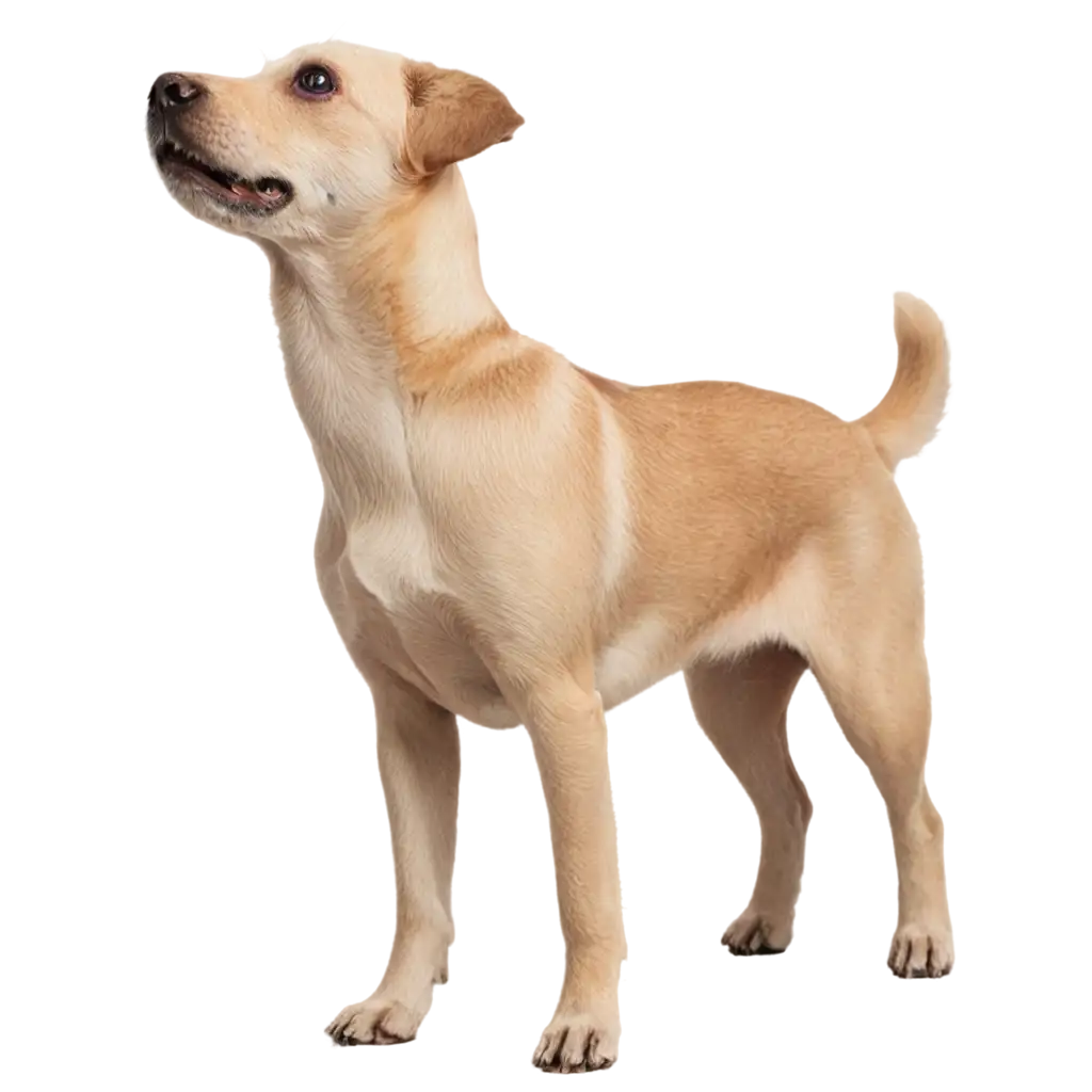 HighQuality-PNG-Image-of-a-Dog-Standing-and-Looking-Up