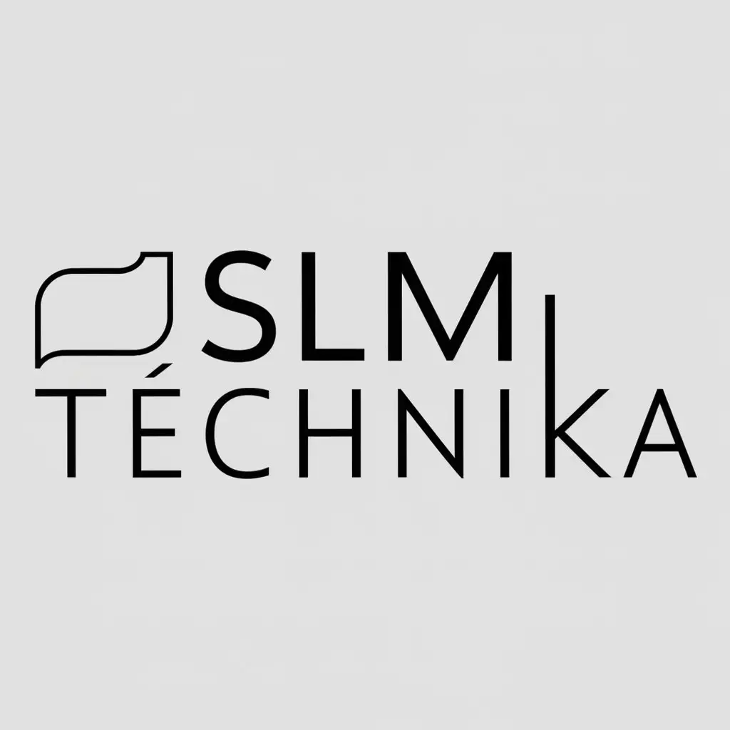 LOGO Design for SLM Technika Minimalistic Symbol with Clear Background for the Events Industry